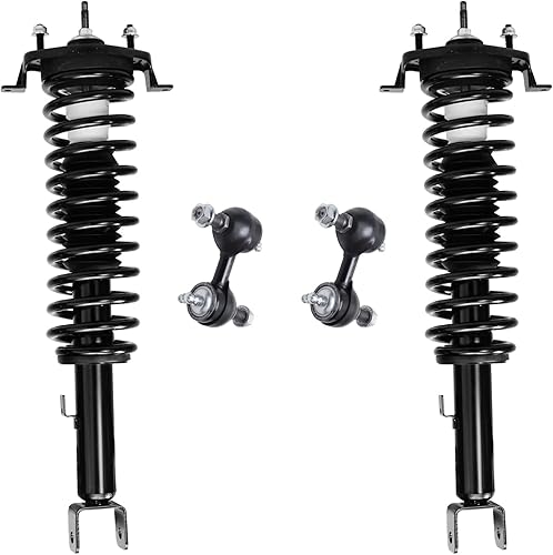 Miniatura 53 de Detroit Axle - Kit de 4 puntales delanteros para Dodge calibre 09-12, 2 puntales y muelles helicoidales 2 estabilizadores barra estabilizadora 2009
