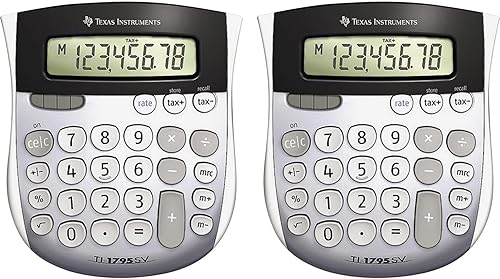 Texas Instruments TI1795SVBD Calculadoras Mini, doble potencia, 4-78 x 5-23 x pulgadas, 2PK disponible en Yaxa Colombia