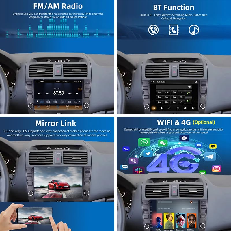 Autoradio Android pour Accord 7 2003-2007 avec écran tactile 9 pouces et Bluetooth - 6