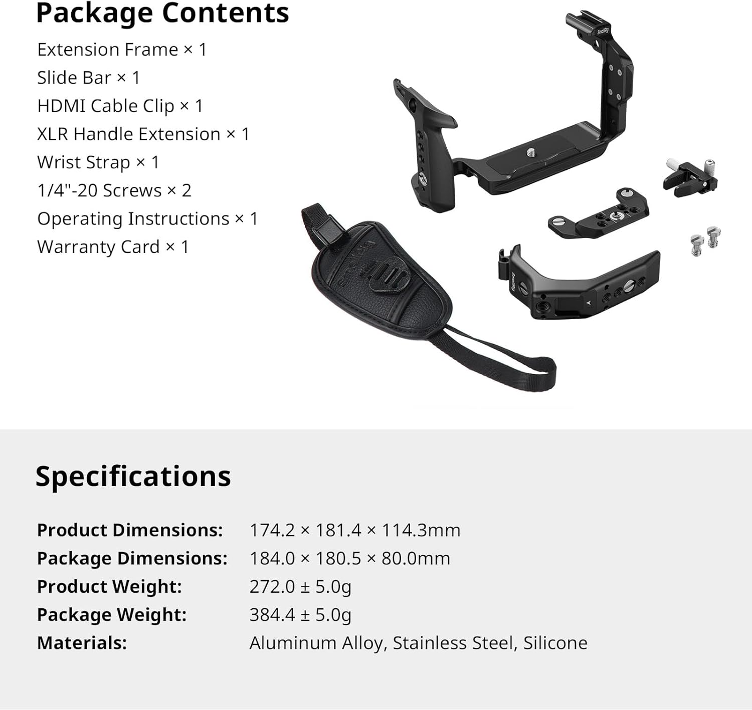 SmallRig Cage Kit for Canon C50 with XLR Handle Extension, Camera Cage with Cold Shoe Mount, Cable Clamp for HDMI, Built-in Quick Release Plate for Arca Tripod, Hand Strap - 5657