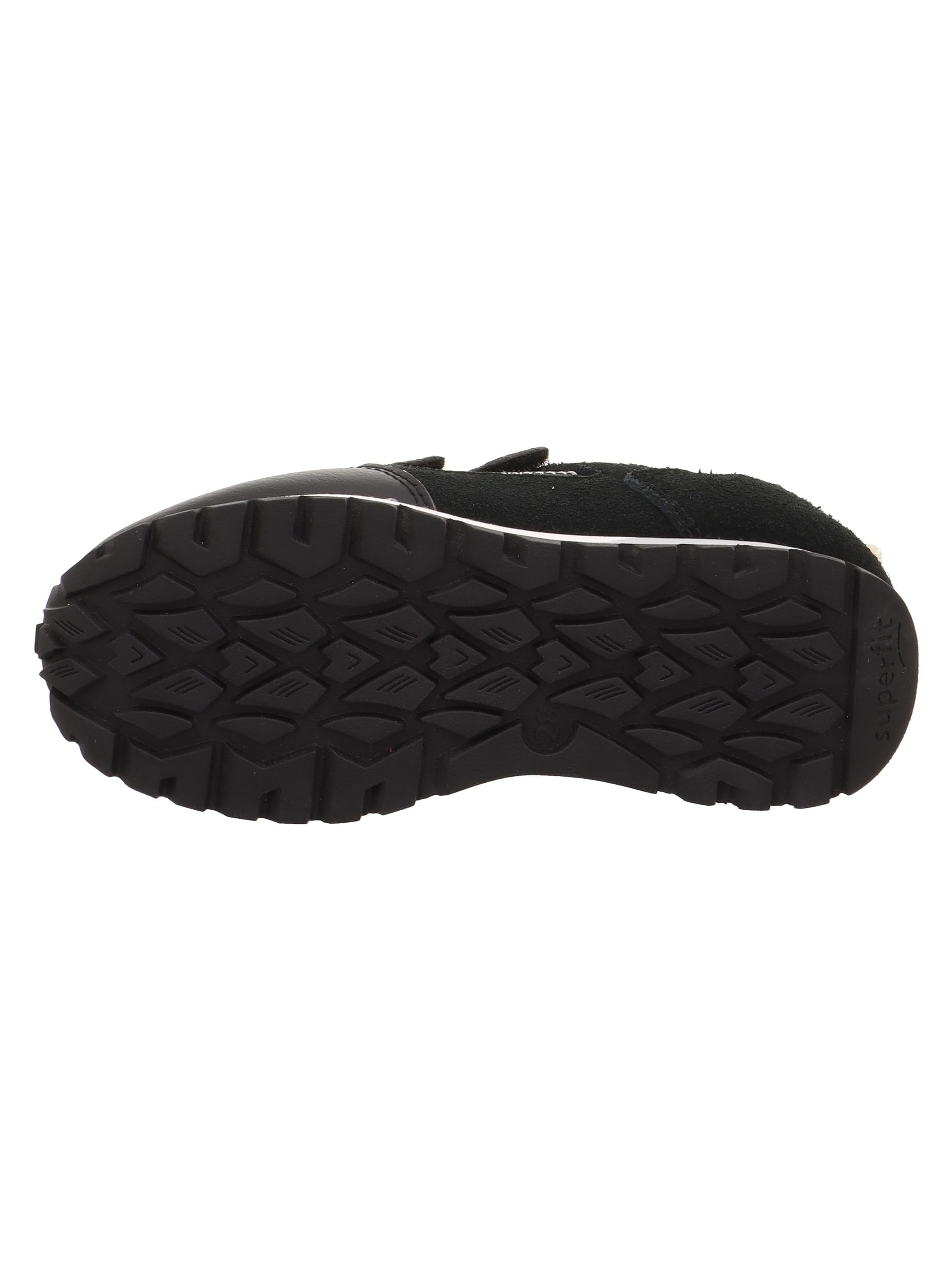 Superfit Jungen Kletthalbschuhe Dash, Kinder Halbschuhe, Weite: M IV, lose Einlage, Freizeitschuhe, Sportschuhe, SCHWARZ/HELLGRAU (000), 36 EU
