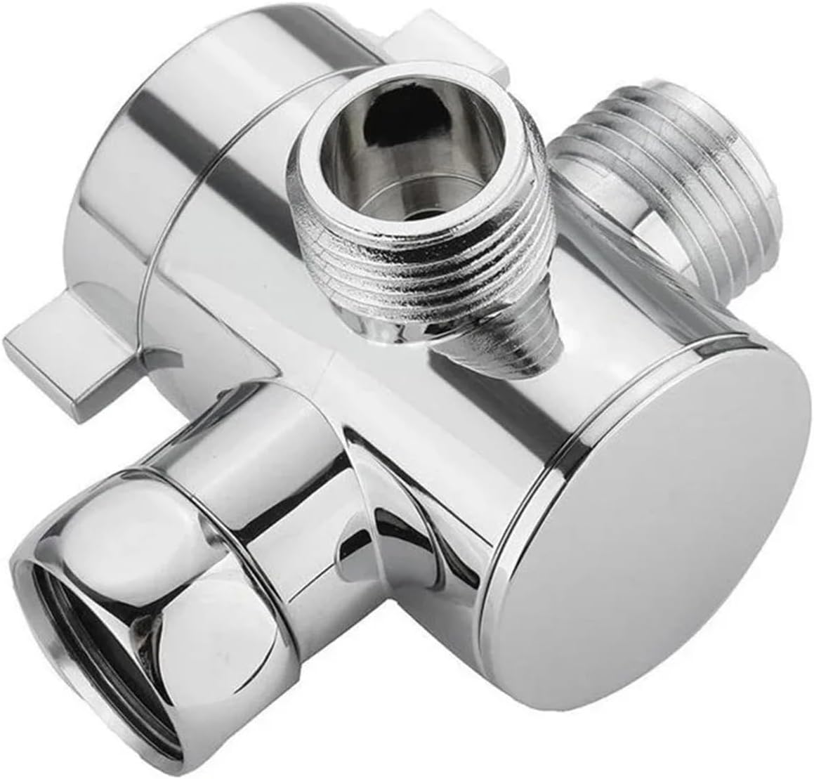 JSEIAJB Tee Shower Water Adapter Transfer Valve Shower Water Inlet And Outlet Valve Bathroom Accessories Set
