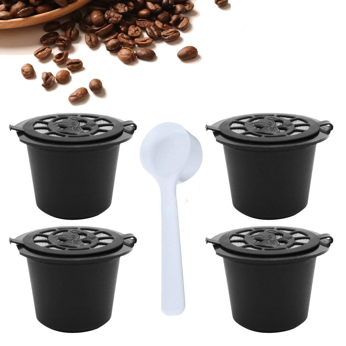 Winterworm Refillable Coffee Capsules Reusable Coffee Pods Compatible With Nespresso Machine