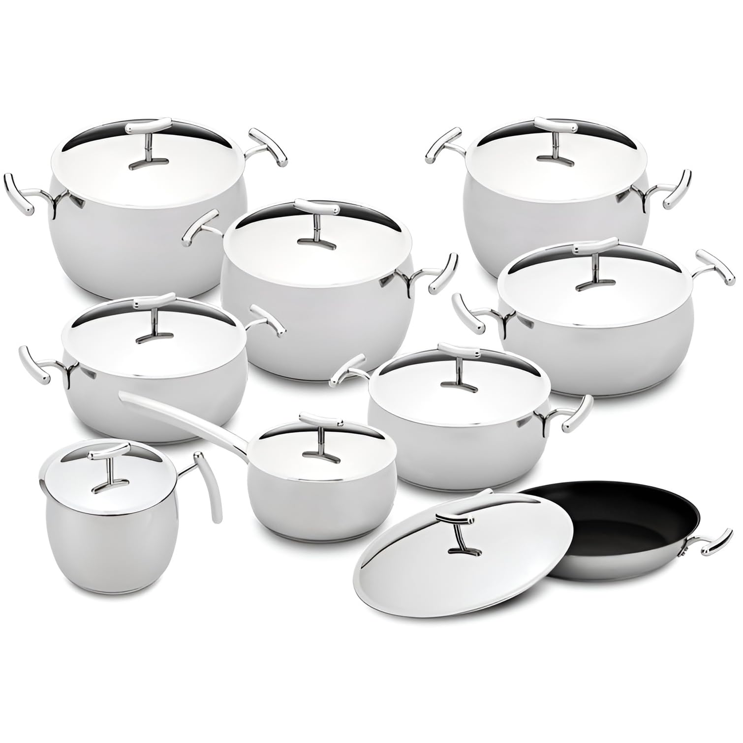 Amazon.com: Silampos Yumi 9 Piece Stainless Steel Cookware Set