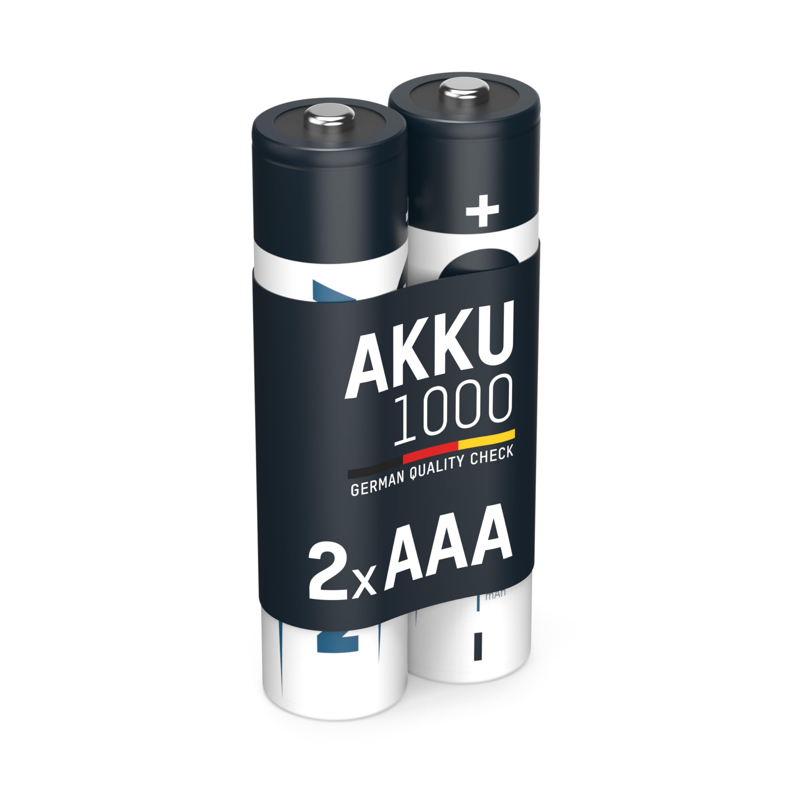 Ansmann AAA Rechargeable Batteries [Pack of 2] 1000 mAh NiMH High Capacity AAA Type Size Battery For Cordless Phone Handsets, Toys, Digital Cameras, Remote Controls & Game Consoles