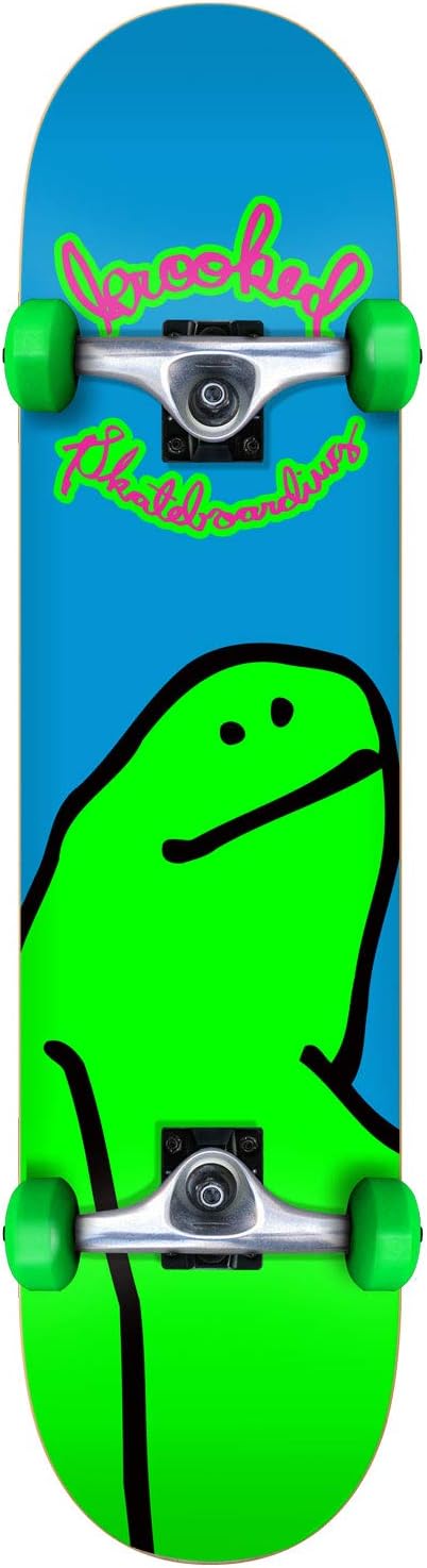 Krooked Skateboard Complete Team Schmoo Blue 7.38"