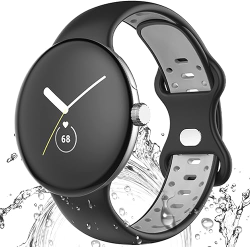 Miimall Compatible con Google Pixel Watch 2 2023, correa Pixel Watch 2022, correa deportiva de silicona suave impermeable para Google Pixel Watch 21 disponible en Yaxa Venezuela