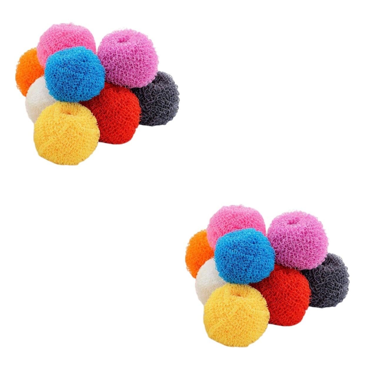 Ciieeo 2 Set Di Accessori Per La Pulizia Riutilizzabili Per La Cucina Per Lavare I Piatti in Fibra Di Filo Per La Pulizia Della Casa Per La Pulizia Di Pentole E Piatti 10 Pezzi * 2