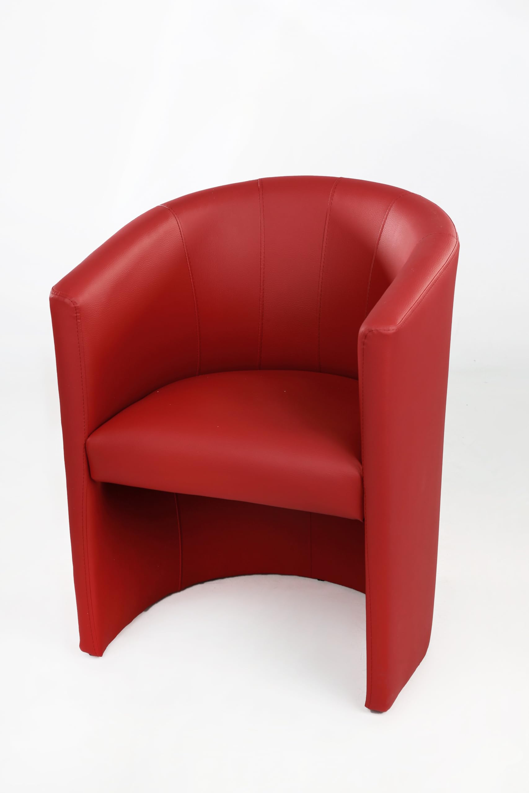 Design Farbe Rot Sessel Clubsessel Loungesessel Club Möbel Bürosessel Praxismöbel Kunstleder Neu