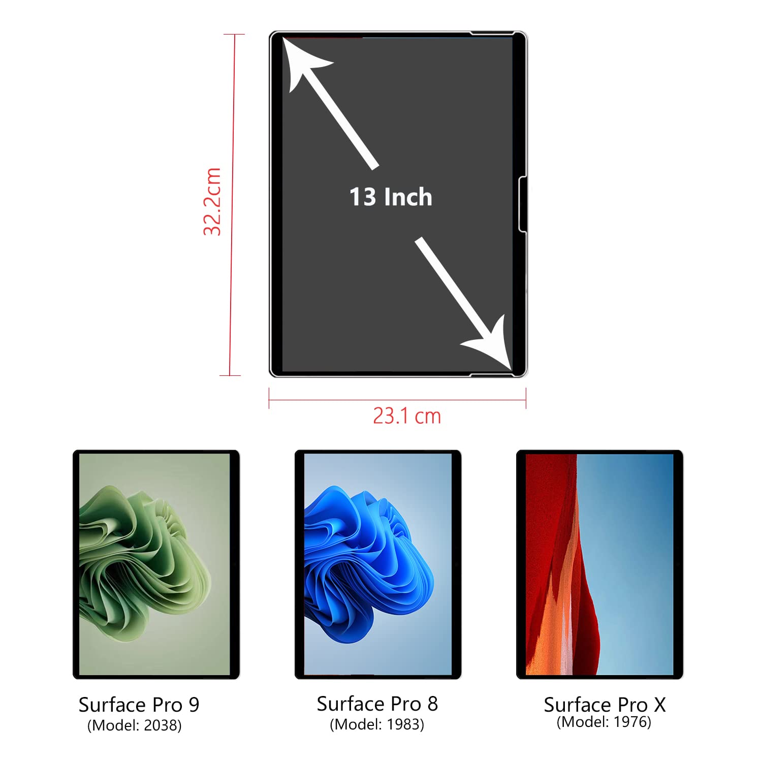 MEGOO Surface 専用保護フィルム 貼りやすい 高い透明度 強化ガラス Amazon.com: Megoo Screen Protector for Microsoft Surface Pro