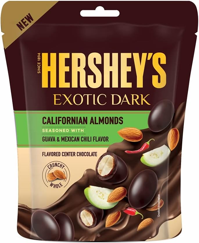Exotic Dark Californian Almonds Guava & Mexican Chili Flavor 90 Gram - Pack Of 3