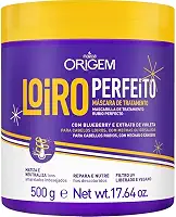 Origem Máscara de Tratamento Loiro Perfeito 500g, Nazca Cosméticos - Origem
