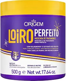Origem Máscara de Tratamento Loiro Perfeito 500g, Nazca Cosméticos - Origem