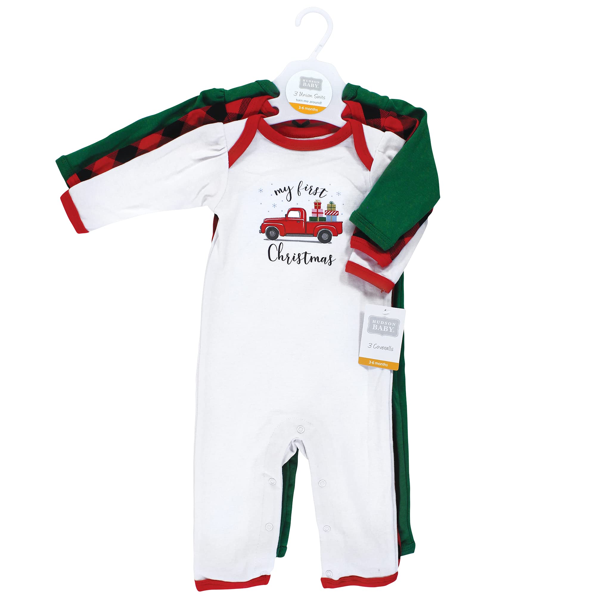 Hudson Baby Bawełniane poszewki uniseks dla niemowląt, prezent świąteczny, 6-9 miesięcy