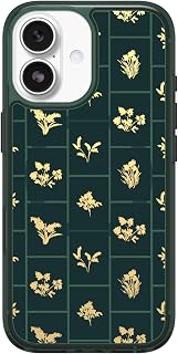 OtterBox iPhone 17 Symmetry Series Clear Case - Golden Bloom - Green