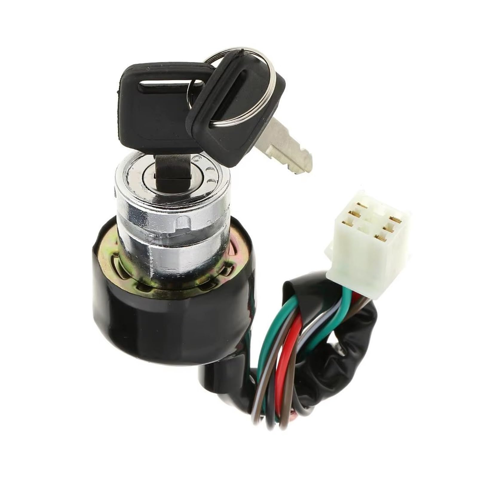Interruptor De Llave Encendido para Motocicleta Scooter Quad Bike Go-Kart Universal 6 Interruptor Encendido Cable 3 Posiciones