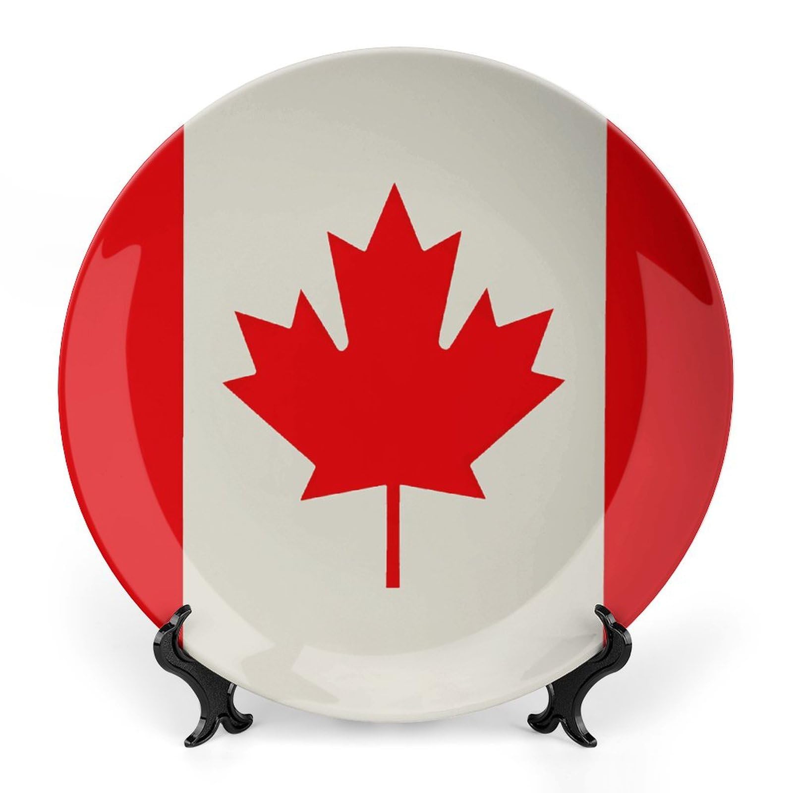 Assiette à salade rétro Canada en porcelaine pour vos repas conviviaux en terrasse