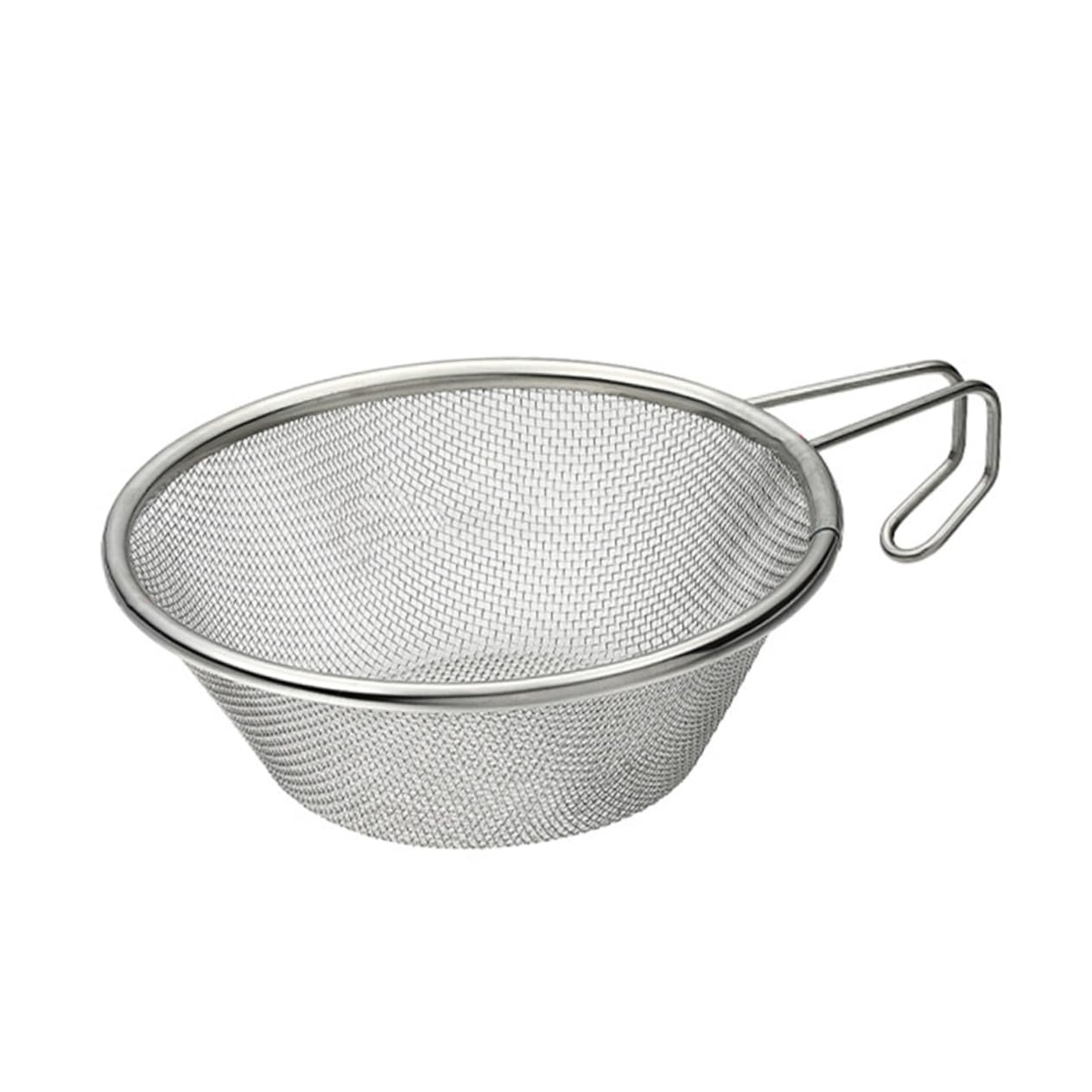 Luxshiny 1Pc Stainless Steel Strainer Sieve Fine Mesh Kitchen Gadget for Cooking Baking Easy to Clean Storage Holder for Home Restaurant Hotel Use