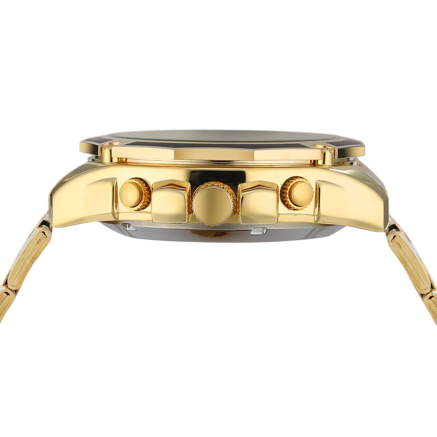 FORSINING Orologio da polso da uomo, sportivo, con movimento meccanico automatico, Oro, attività commerciale