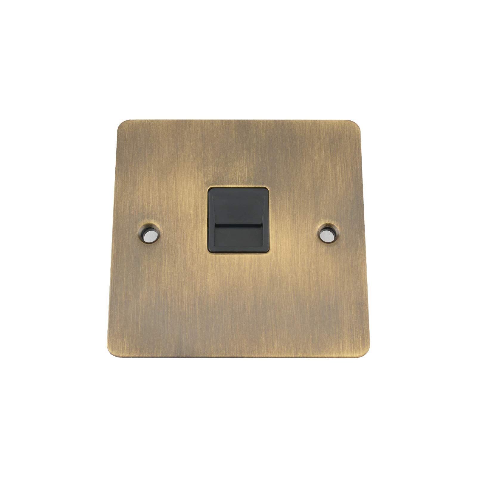 A5 Products Black Antique Brass Flat Telephone Socket Slave (Extension) Insert