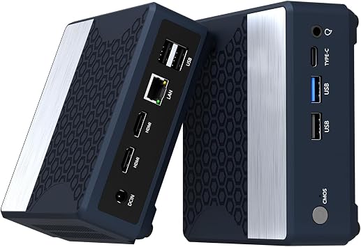 Mini PC Celeron N2940, 8GB DDR3 256GB M.2 SSD, Dual HDMI 1080P, WiFi 5 BT 4.2, Quiet Fan, Low Power Consumption Small Desktop Computer for Home/Office/Business