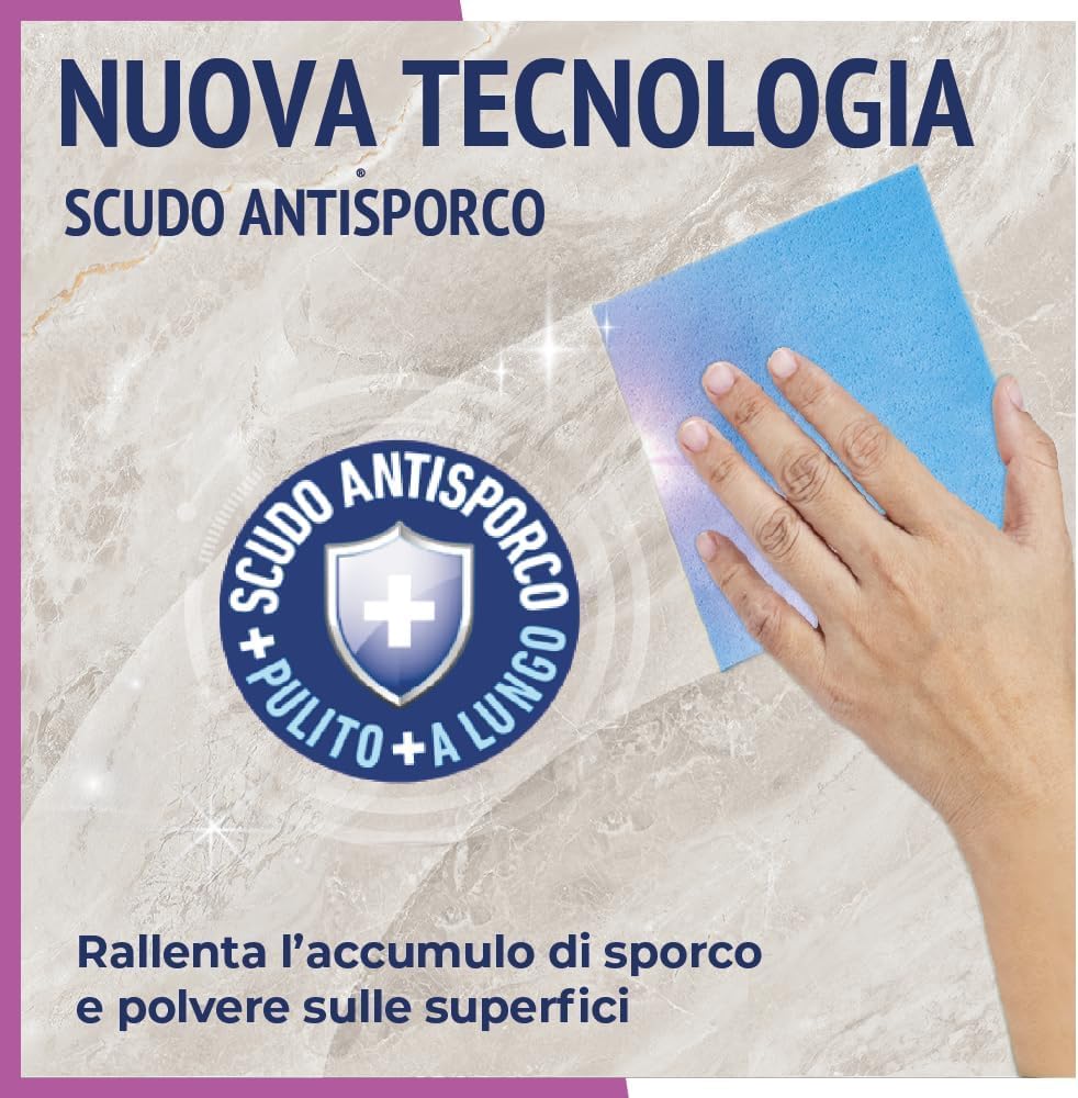 Quasar Cucina - Limpiador para superficies sensibles, placas de inducción, laminados, mármol, cuarzo, desengrasado, efecto protector, sin rayas, incluye llavero Italy Shop Service gratuito