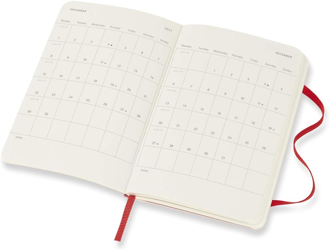Moleskine Weekly Planner 2021, 12-Month Weekly Diary, Weekly Planner and Notebook, Soft Cover, Pocket Size 9 x 14 cm - Image 5