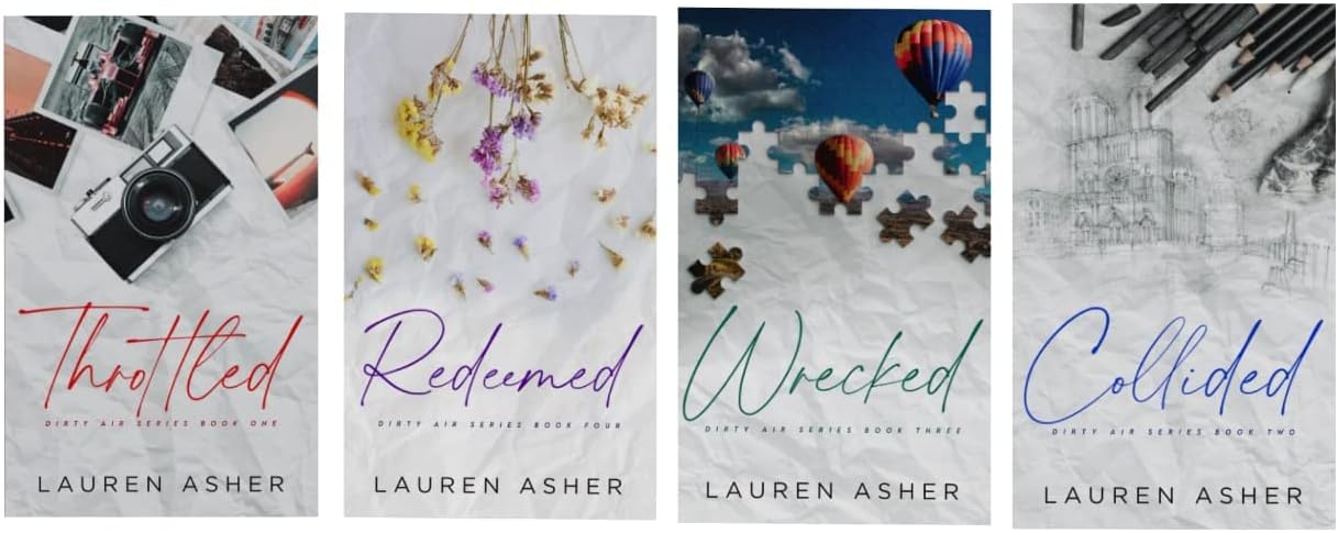 Bestseller Combo Series Collided and Redeemed + Throttled + Wrecked ( 4 Book Set) by Lauren Asher | 1 January 2020