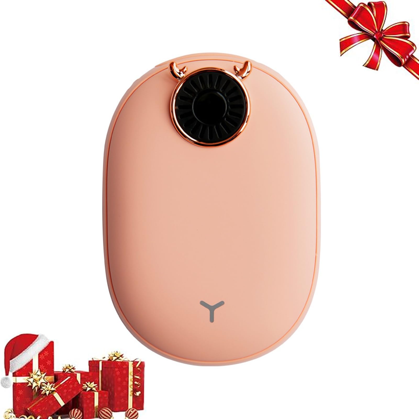 Scaldabagni ricaricabili, 6000mAh scaldamani elettrico, 8 ore di durata, grande per all'aperto, campeggio, regali per le donne uomini (Color : Pink)