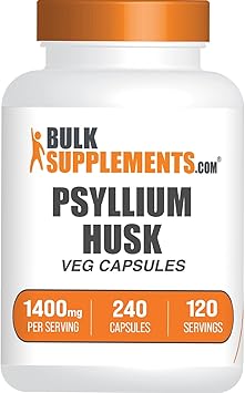 Psyllium Husk Capsules - Psyllium Supplement, Psyllium Husk Fiber - Vegan & Gluten Free, 240 Veg Capsules Pack of 1