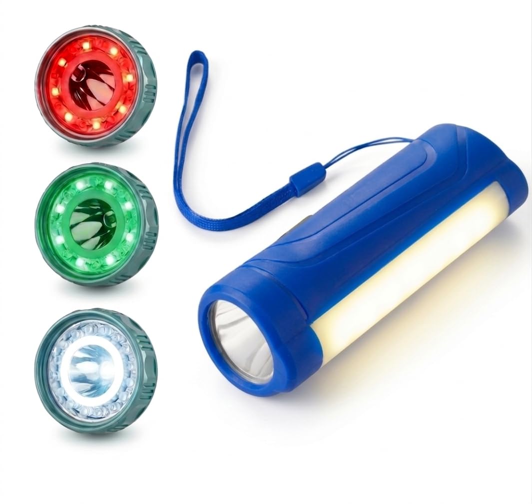 3-in-1 LED Railway Signal Torch,Railway tri Colour Torch,All Right Light (Blue)-image-28
