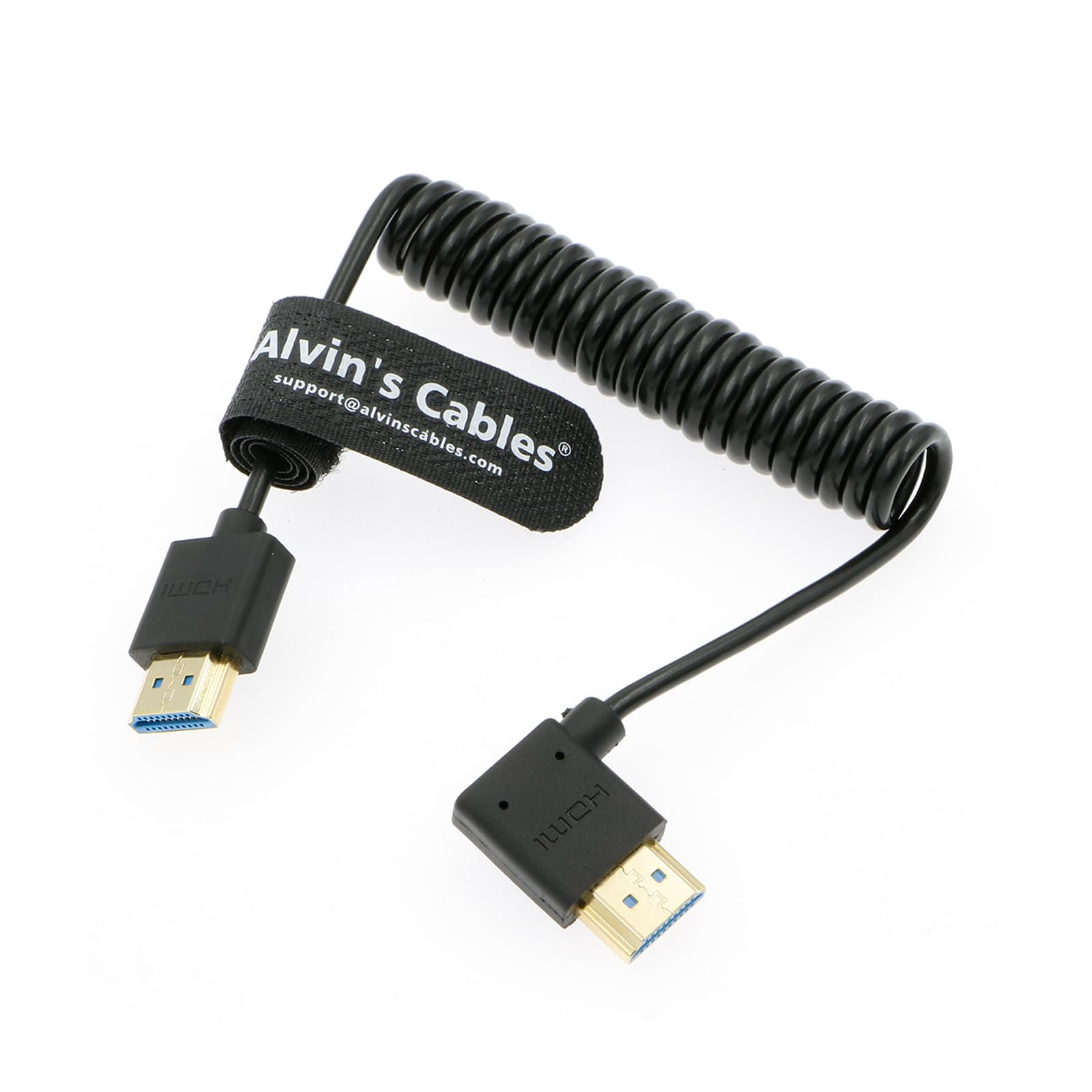 Alvin’s Cables 8K 2.1 Full HDMI Braided Coiled-Cable for Atomos Ninja-V 4K-60P Record from Z-CAM for Canon-C70, for Sony A7S3,A9,A74(18 to 28 Inch) — view 38