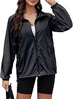 CRIPOM Packable Waterproof Rain Jacket for Women - Lightweight Windbreaker with Hood, Quick-Dry S-XXL