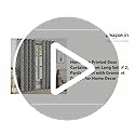 Image of Homestan Abstract Design Velvet Door Curtains 7 Feet Long Set of 2 for Home Decor (7 X 4.5 Feet, White)