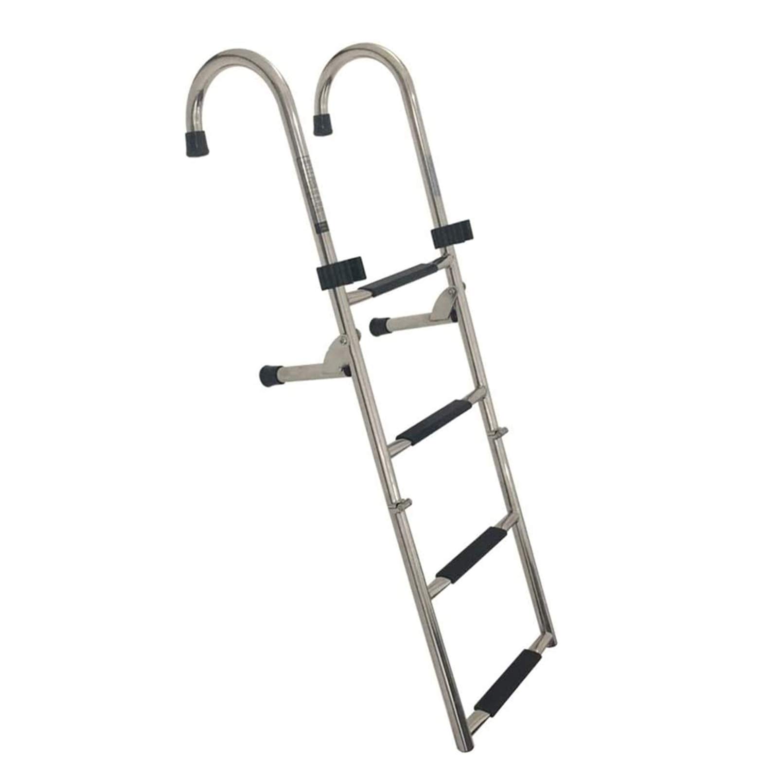 Escalera plegable de acero inoxidable para barco, pontón y piscinas con extensión de 400kg