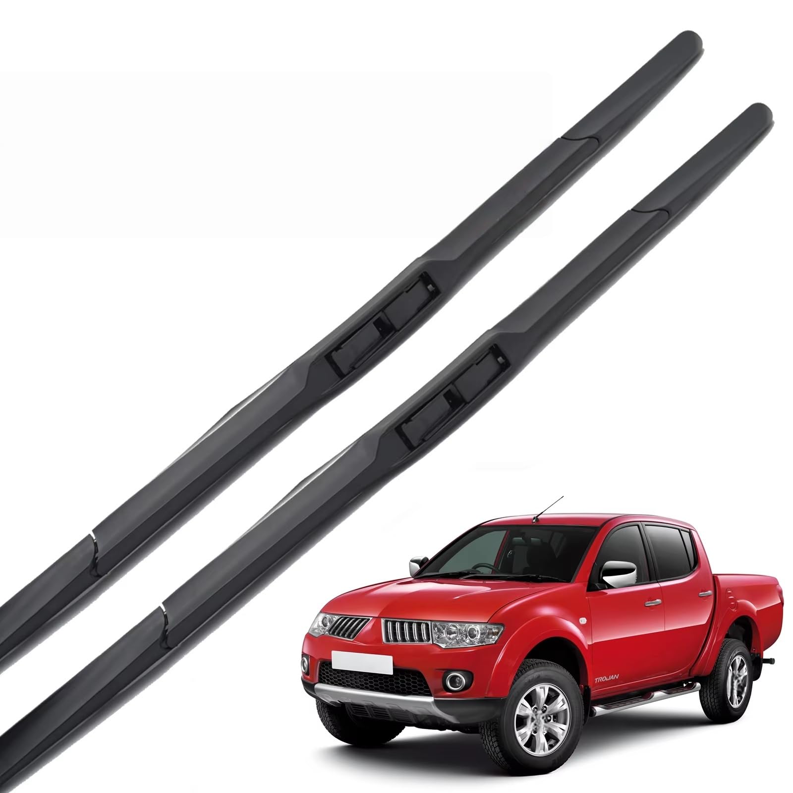 Balais d'essuie-glace silencieux pour Mitsubishi L200 KA KB | Essuyage net sans traces