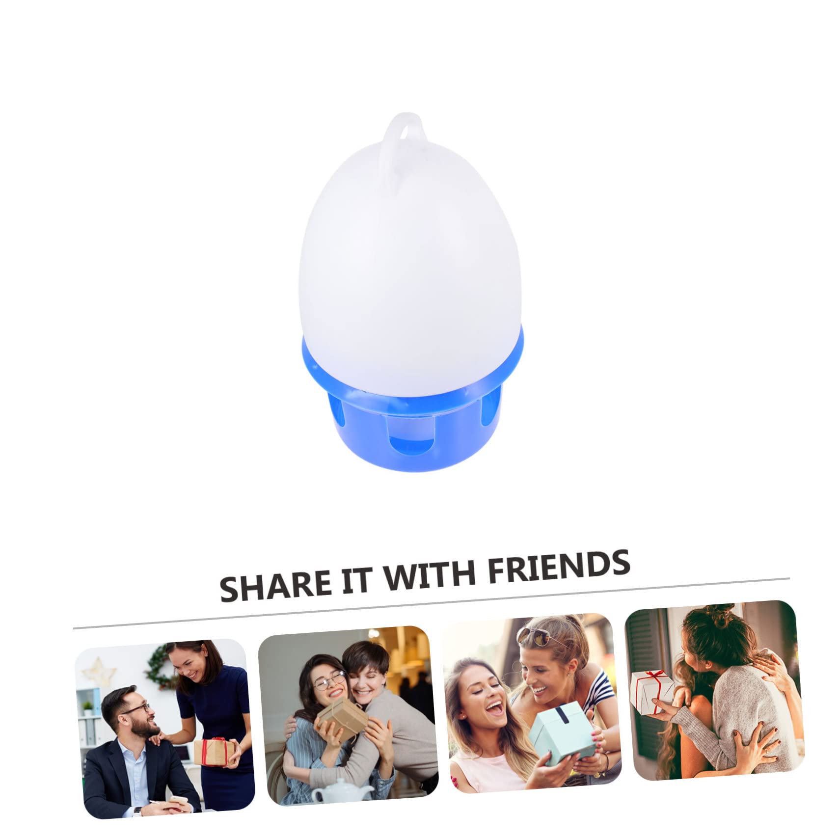Abreuvoir pour Pigeons en PVC Bleu, Rond, 1 Pièce, Détachable
