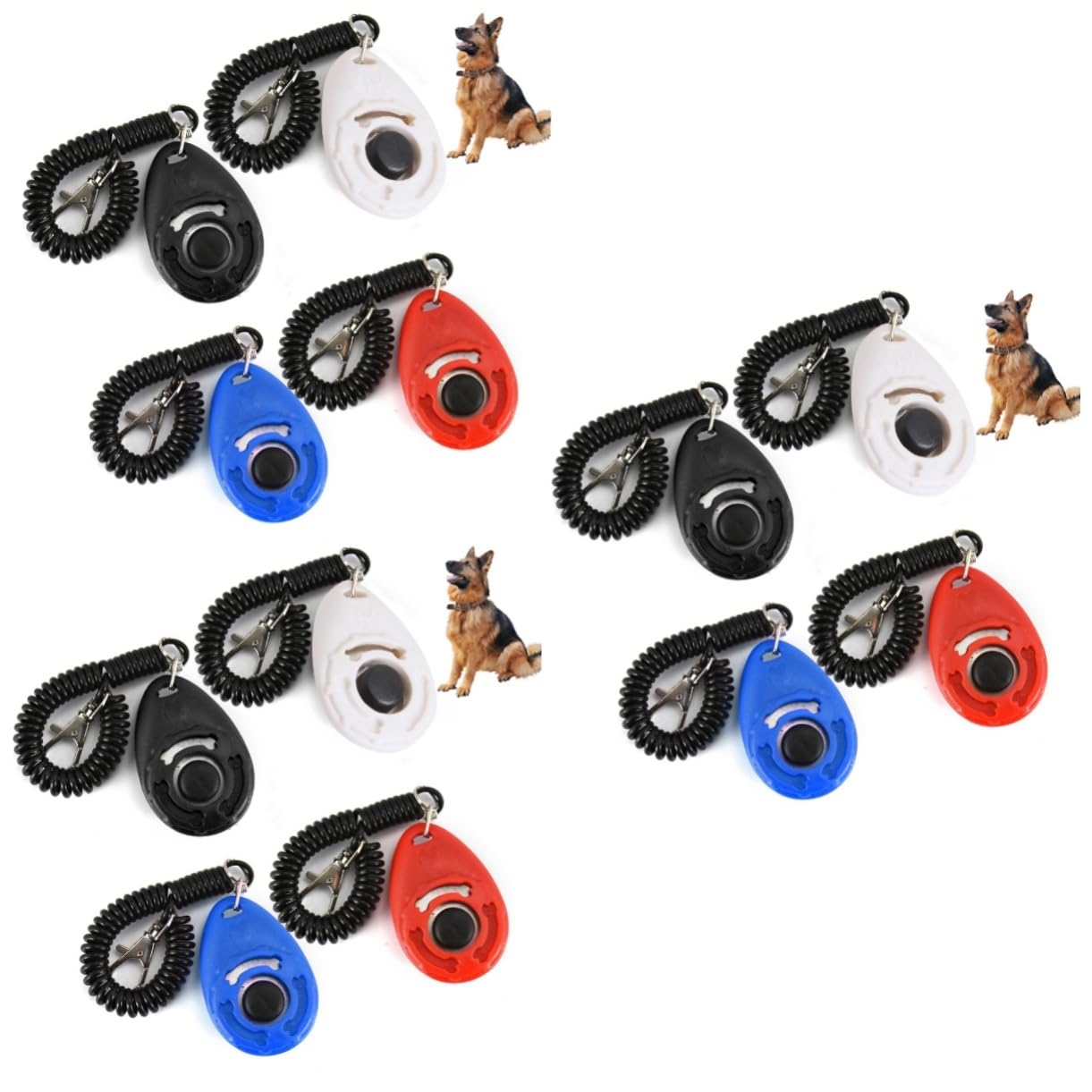 FOMIYES 3sets Puppy Clicker Training Clicker for Dog with Loud Sound Durable Metal Construction Easy to Use 4pcs*3