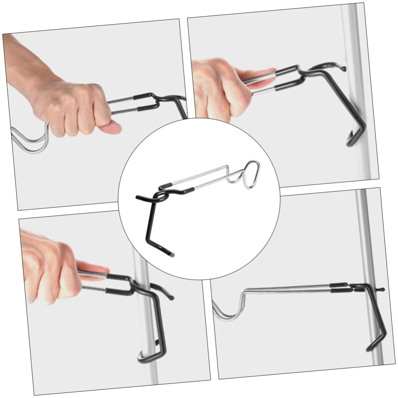 INOOMP 3Pcs Gancio Luce Ganci in Acciaio Inox Ganci Luce Esterna Ganci Esterni per Appendere Appendiabiti Campeggio Appendiabiti Campeggio Luci Campeggio per Tenda Lampada