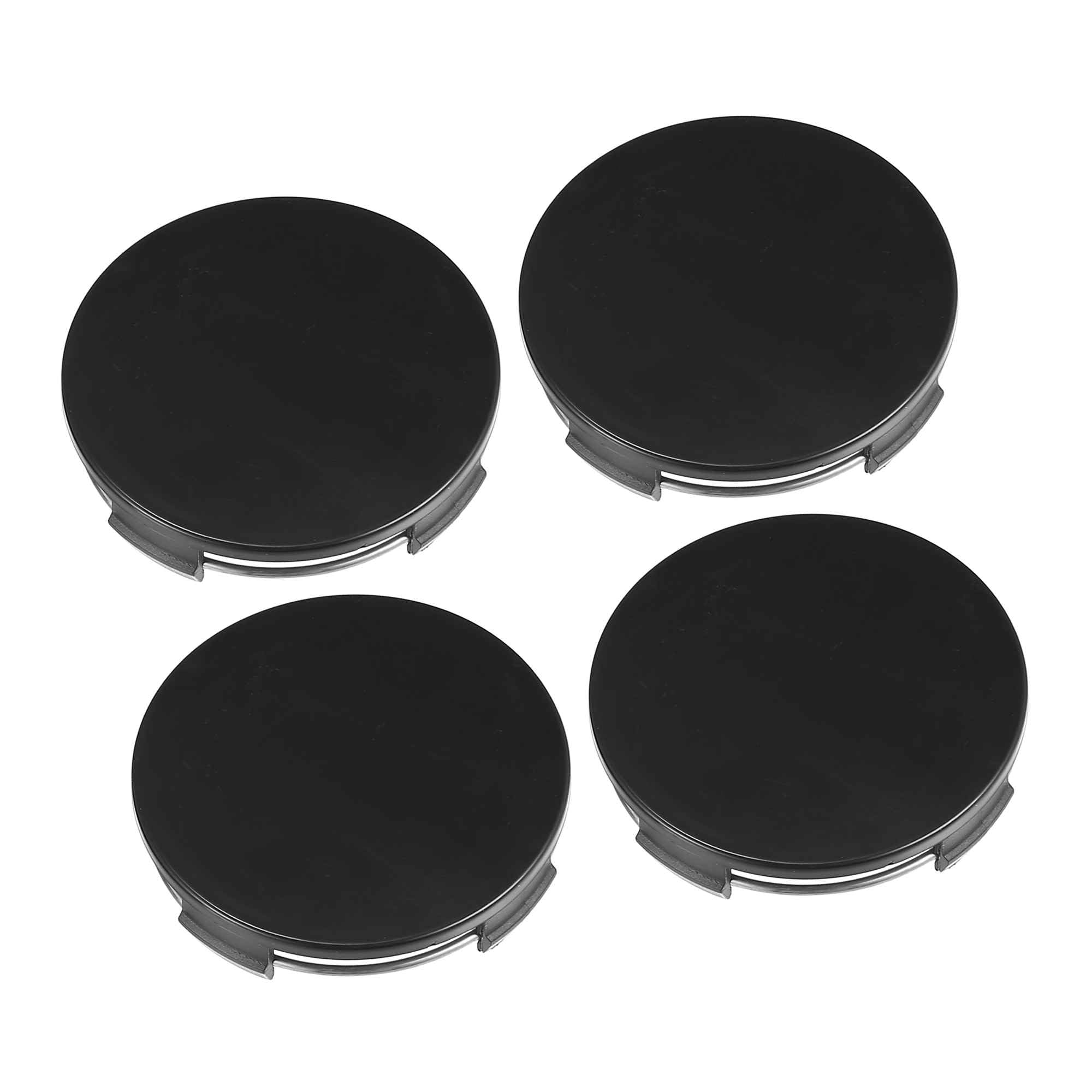 Wheel Center Hub Cap Cover 65mm Dia 4 Clips Plastic (Set of 4)
