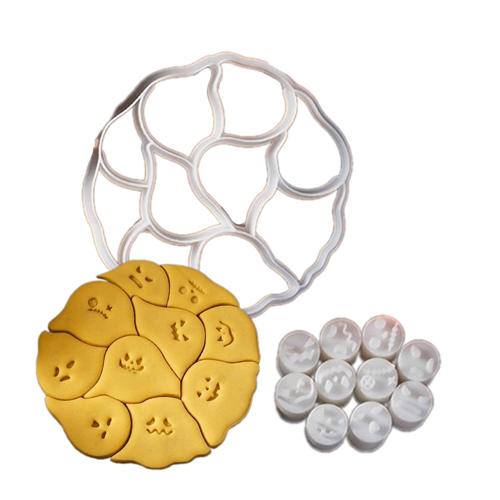 Specter Themed Biscuits Practical Specter Cookie Baking Tool for Festival Treats Puzzle Biscuits Molds