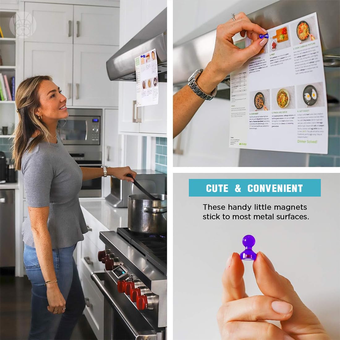 16 Magneti Colorati Per Lavagna - Per Frigorifero, Ufficio, Scuola, Forte Adesione (11x17mm)