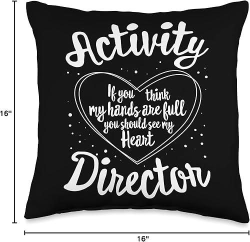Miniatura 5 de Funny Activity Squad Gifts For Women  Men Almohada de la semana de los profesionales del equipo de actividades 18 x 18 pulgadas multicolor