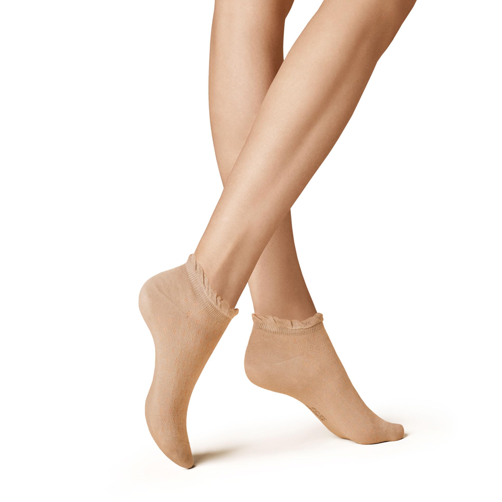 KUNERT Open Structure Fashion sneaker socks, Bronze,