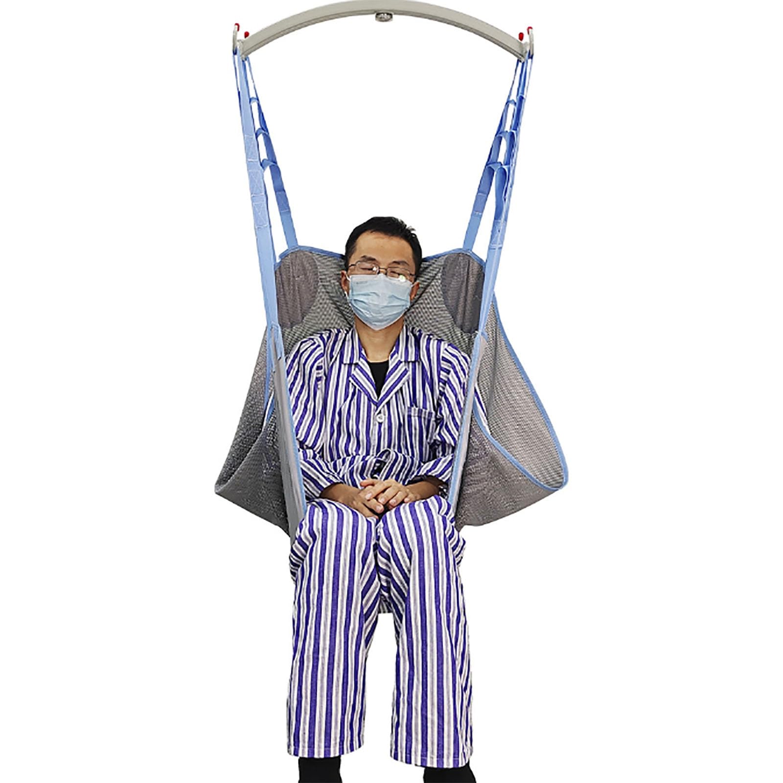 Arnés para Inodoro, arnés Universal de Cuerpo Completo con agarres de 3 direcciones, arnés de Transferencia de Pacientes de Malla Transpirable para Ancianos bariátricos