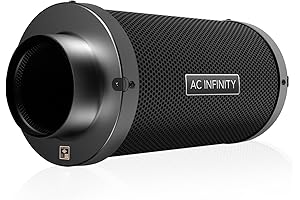 AC Infinity Air Carbon Filter, 8" Tall for Odor Control