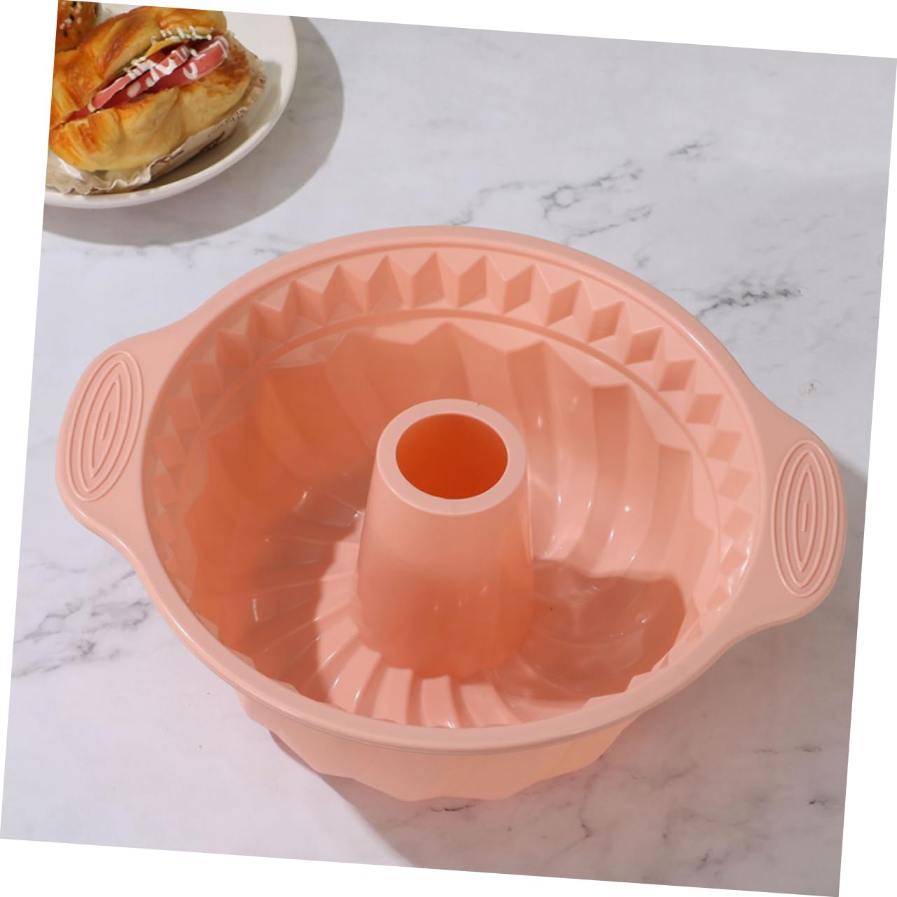 3piezas Moldes De Silicona para Pasteles Redondos Moldes De Chiffon y Mousse Asas para Hornear Casa Silicona De Alimenticio Nórdicos