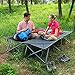 KingCamp Camping Cot Double 2 Person Oversized Anodized Steel Frame Portable Folding Bed Portable with Wheeled Carry Bag
