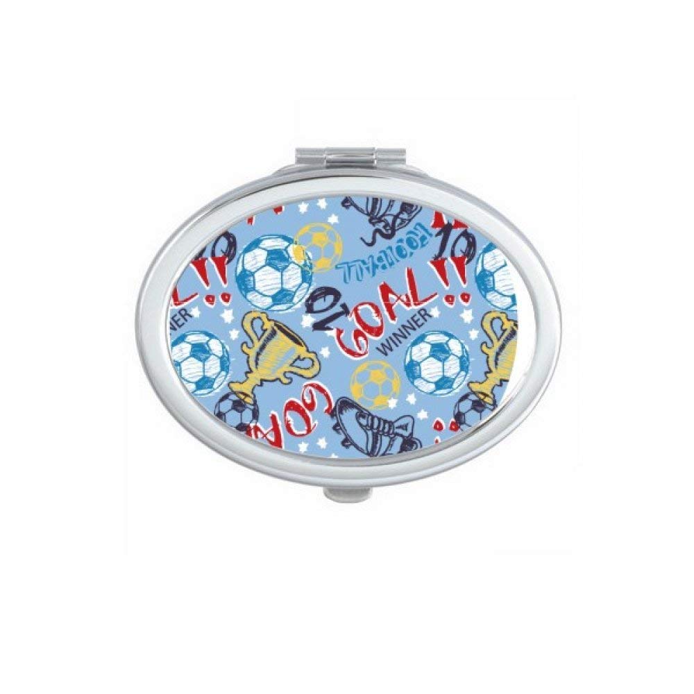 Miroir de poche football mignon, une idée cadeau sport originale