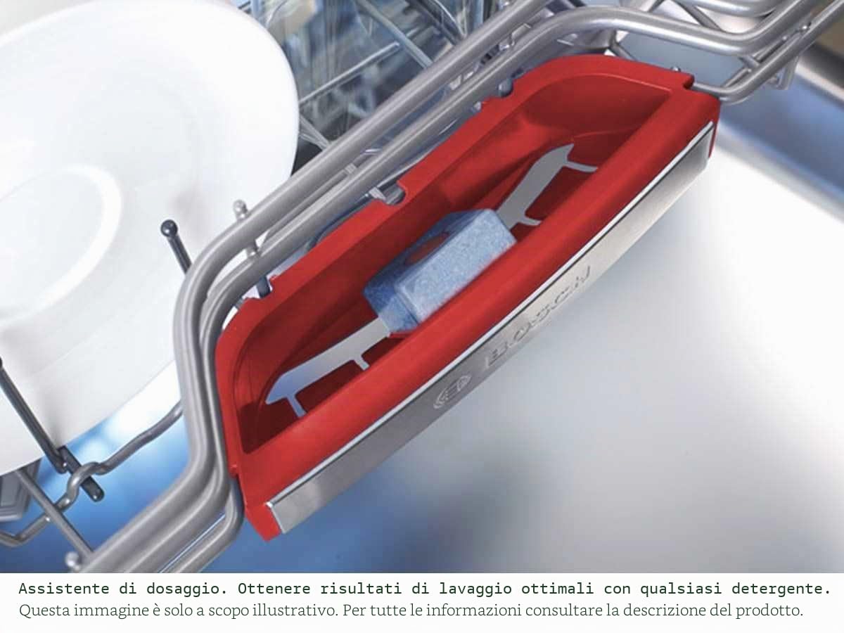 Bosch SMS4HVI31E Serie 4 Lavastoviglie indipendenti, E, 60 cm, in Acciaio Inox, 94 kWh/100 cicli, 13 MGD, SilencePlus, Asciugatura Extra, cassetto Vario, Home Connect